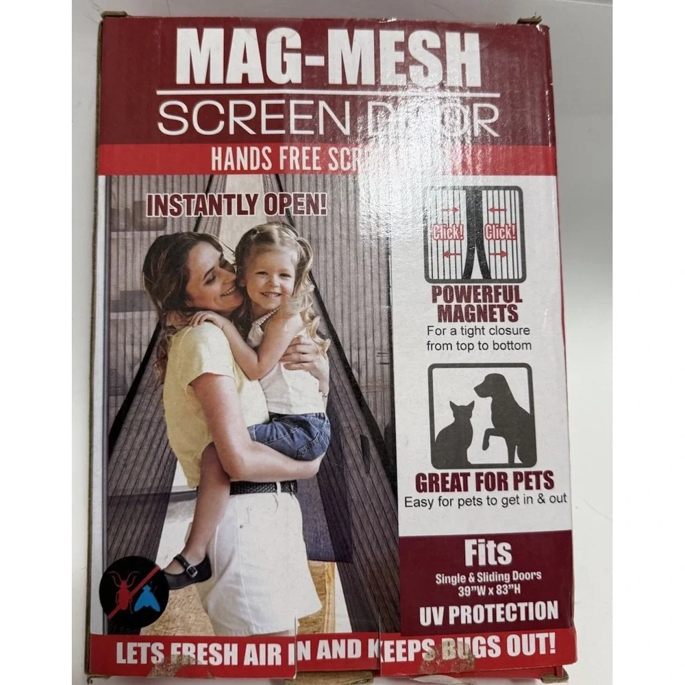 MAG-MESH Magnetic‎ Screen Door Heavy Duty Strong Magnets & Mesh 39
